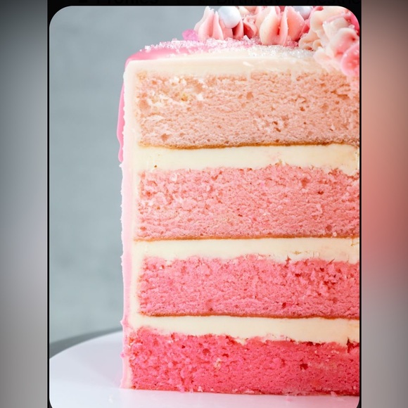 Vintage Handmade pink striped afghan throw blanket perfect for little gi… - Picture 7 of 9